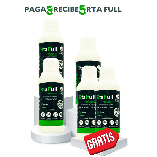 RtaFull Concentrado Natural – Té Verde con Flor de Jamaica y Menta