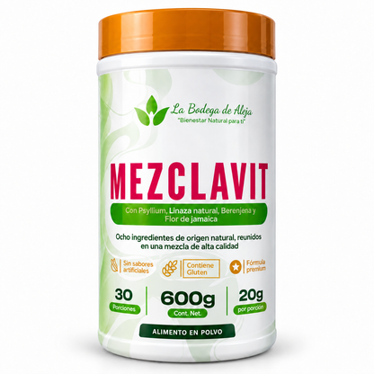 MEZCLAVIT – Fibra vegetal con Psyllium y Linaza 600 g