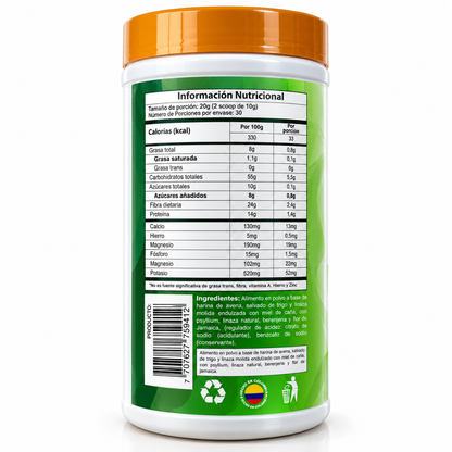 MEZCLAVIT – Fibra vegetal con Psyllium y Linaza 600 g