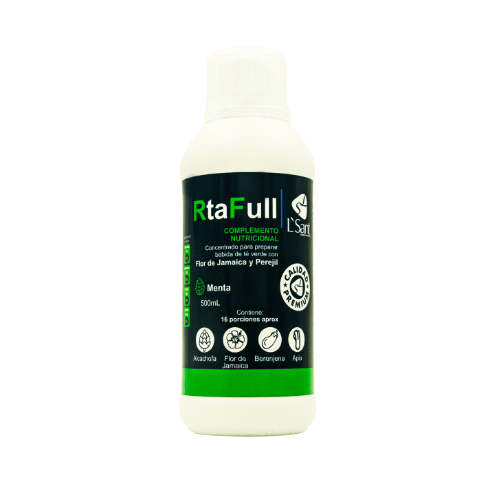 RtaFull Concentrado Natural – Té Verde con Flor de Jamaica y Menta
